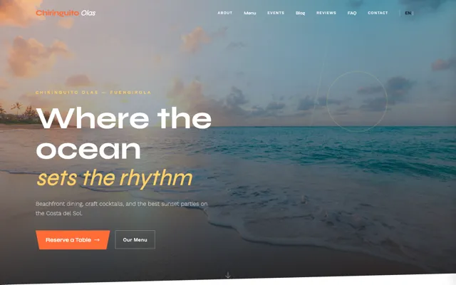 Screenshot of Chiringuito Olas